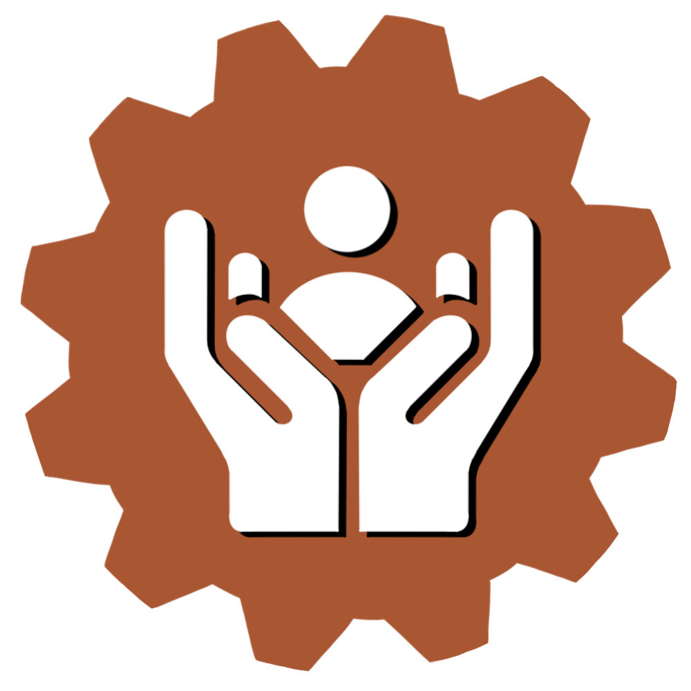 Service Project Icon with a hand