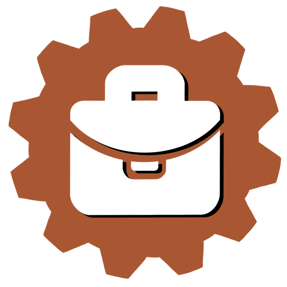 Employer photo icon in a orange circle